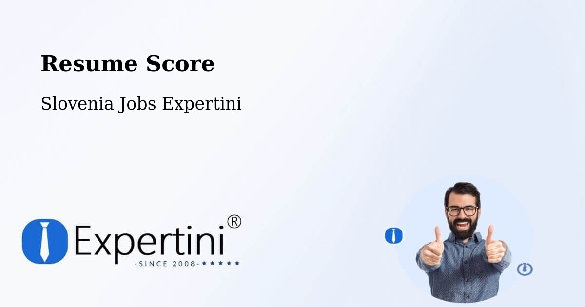 Resume Score & Job Description Match Tool – Solčava - Slovenia Jobs Expertini